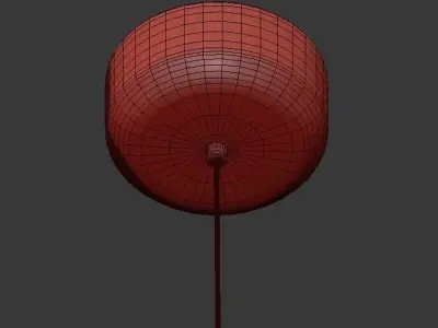 Clear Glass Ball Futuristic Chandeliers Art Deco Pendant Lamp 3D model
