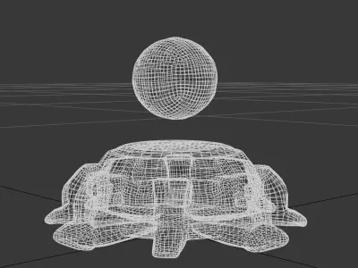 Sci-Fi UFO Spaceship - 3D Model Low-poly 3D model