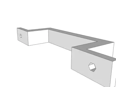 Handle for boxes cabinet Free 3D model