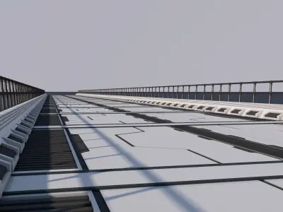 Sci Fi Bridge 3D model