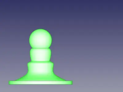 printable door knob  with holes for bolts 3D print model