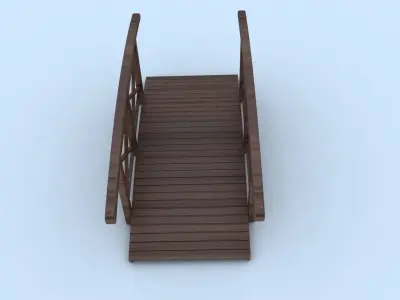 Wooden Bridge 3D model