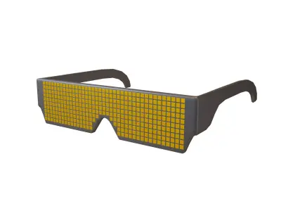 Future Technology Glasses v2 005 Low-poly 3D model