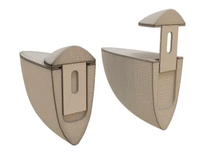 Alise Glass or Wood Bracket 3D model