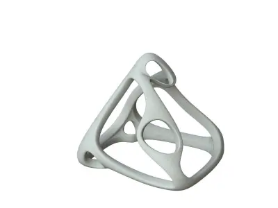 SciFi Cube Object No 61436 Low Poly Shape Low-poly 3D model