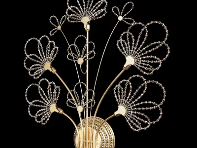 butterfly wall light 3D model