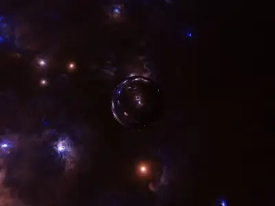 Space beauty HDRI Sci-fi 3D Model pack Low-poly 3D model