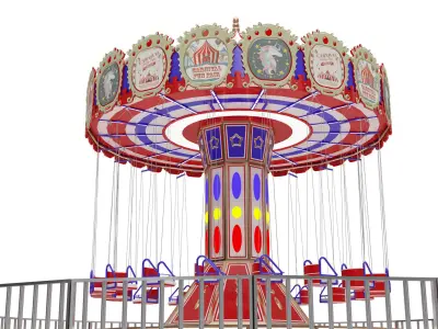 Funfair Swing 3D model
