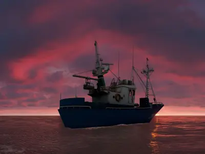 Above the ocean and cloud HDRI pack  for realistic 3d Half Price 3D model