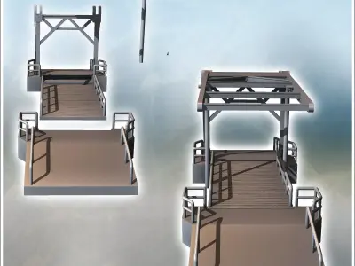 Ludendorff Ludendorff-Brucke Bridge Remagen Germany - World War  3D print model