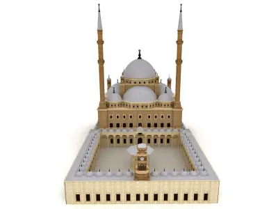 The Saladin Citadel Egypt - Muhammad Ali Mosque 3D model