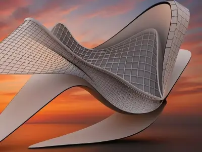 Parametric Roof Architecture 3D model