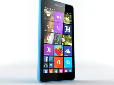  Microsoft Lumia 540 Blue 3D model