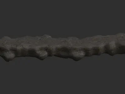 Rock Walkway 1 - 4 Combo - Base Low-poly 3D model