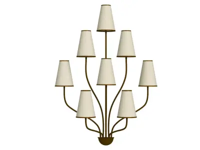 Persane Wall Sconce by Jean Royere 3D model