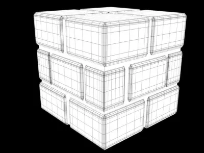 Mario brick box 3D model