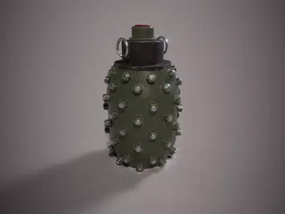 SCI FI Grenate Low-poly 3D model