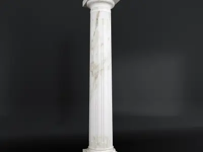 Doric Column Modelling Free 3D model