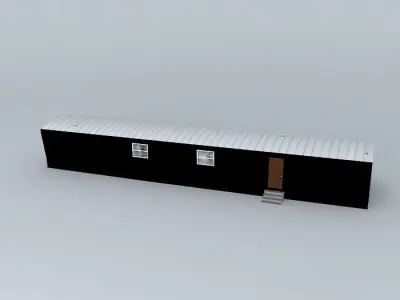 Single Wide Trailer Home Free 3D model