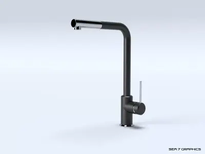 Kitchen Tap Franke Sirius Side 3D model