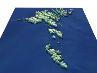Faroe Islands 3D model