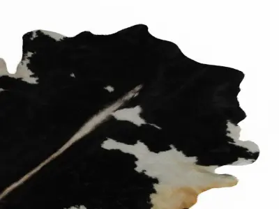 European Handmade Cowhide Rug 3D model