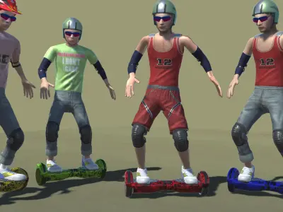 Hoverboard Actions 3D model