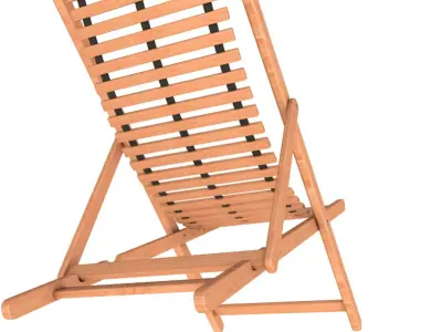 Beach chair Set 3D model