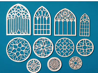 Gothic window 2 3D model