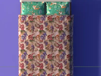 Bedroom Basic Low-poly 3D model