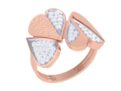Women Ring  Render 3dm STL OBJ FBX Details 3D print model 133