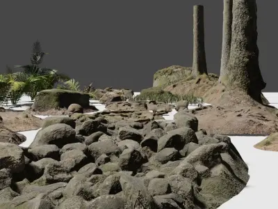 Forest pack 3D model