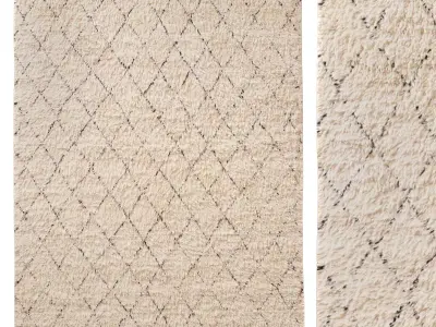 HADIR WOOL RUG 3D model