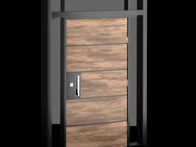 Exterior Large Doors 3D model 5