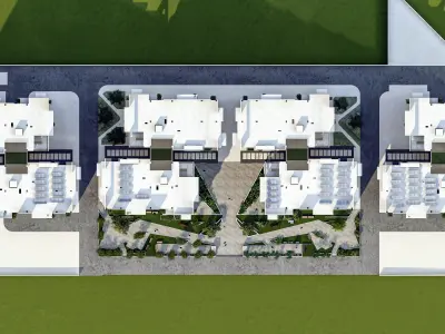 Modern apartment building  3D model