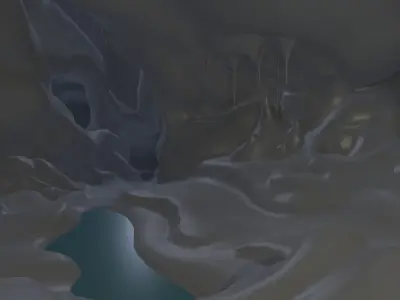 Fantasy Cave Low-poly 3D model