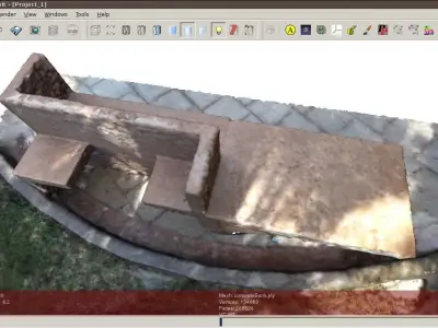 concrete bank 3D model