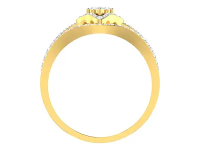 Women Ring Render 3dm STL OBJ FBX Details 3D print model 30