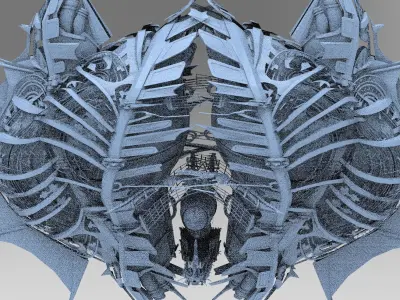 Fantasy Pirate Ship Hive station 3D model