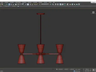 LYRA CHANDELIER Low-poly 3D model