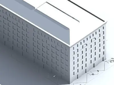 Low poly city block 26 Low-poly 3D model