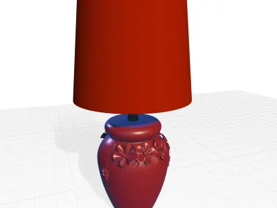 Bilderback Ivory Table Light Lamp 3D model