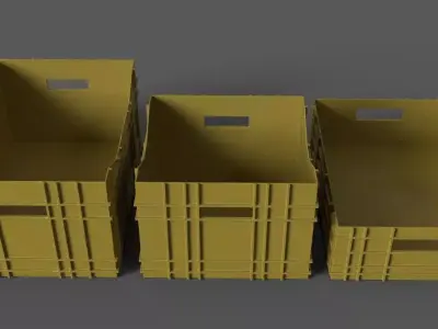 plastic box Low-poly 3D model