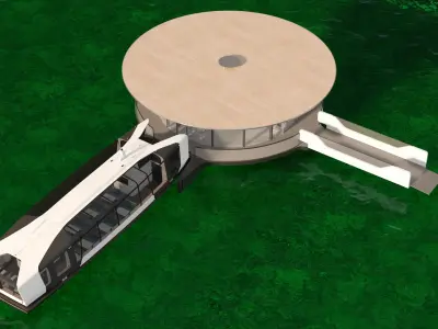  River Tram Station with River Electric Tramway 