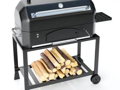 Barbecue 01 3D model