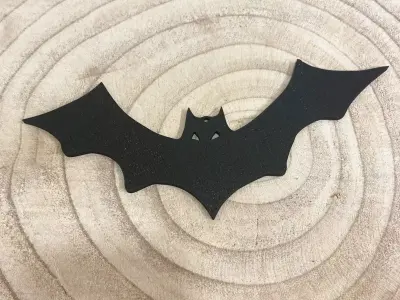Minimal Bat Silhouette 3D print model
