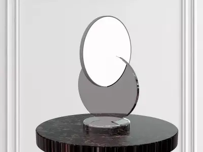  ECLIPSE DESK LAMP POLISHED CHROME 3D model