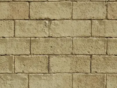 Vintage Yellow Brick 02  Texture