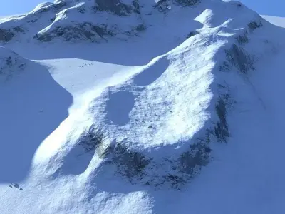 Snowy Mountain 3D model