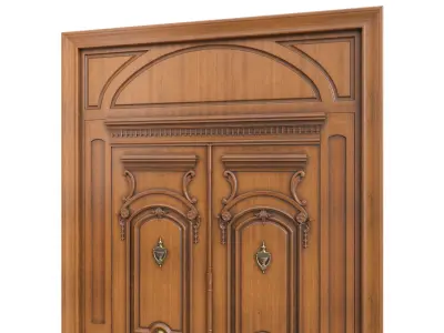 Entrance classic door 90 3D model